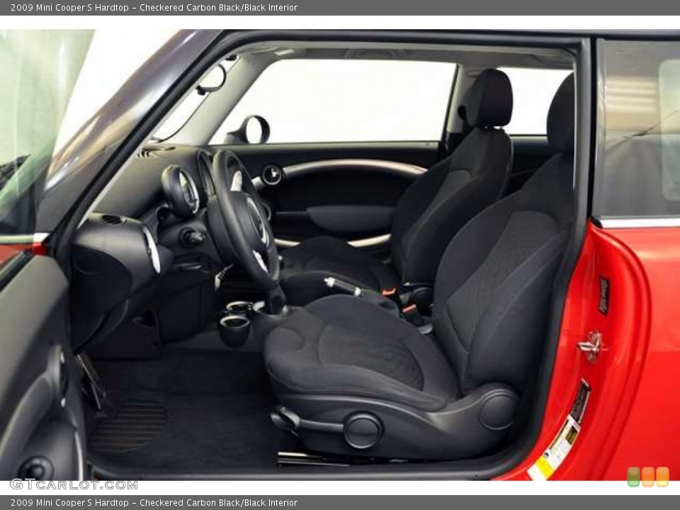 Checkered Carbon Black/Black Interior Photo for the 2009 Mini Cooper S Hardtop #53624011