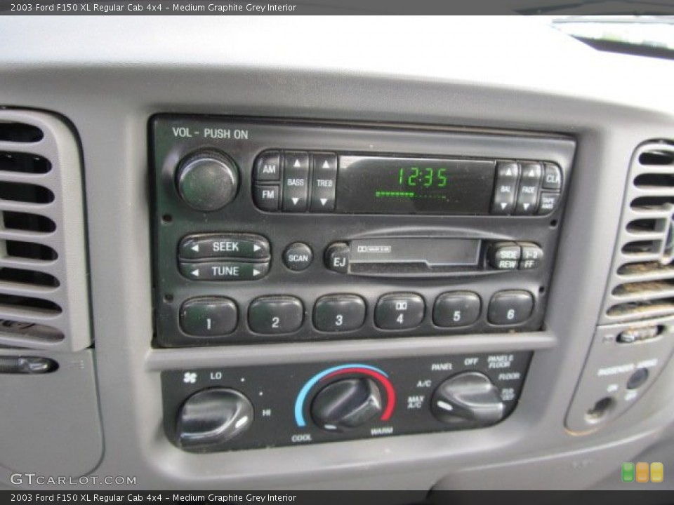 Medium Graphite Grey Interior Audio System for the 2003 Ford F150 XL Regular Cab 4x4 #53627375