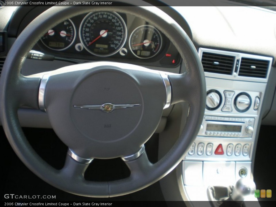 Dark Slate Gray Interior Steering Wheel for the 2006 Chrysler Crossfire Limited Coupe #53628011