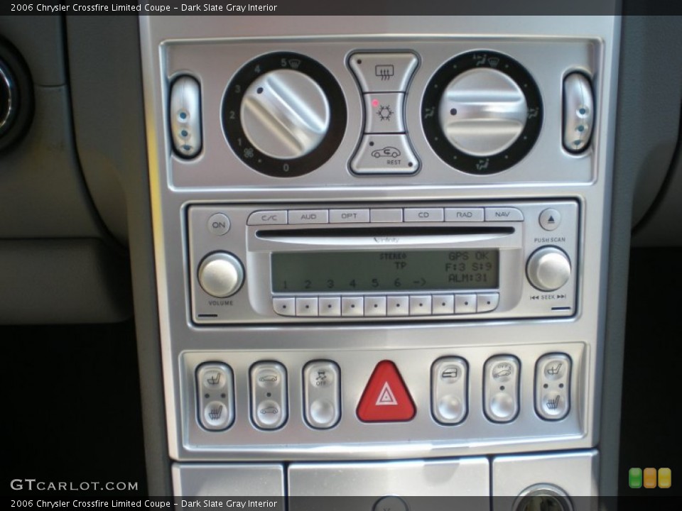 Dark Slate Gray Interior Audio System for the 2006 Chrysler Crossfire Limited Coupe #53628039