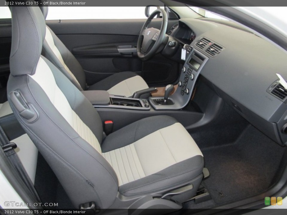 Off Black/Blonde Interior Photo for the 2012 Volvo C30 T5 #53628290