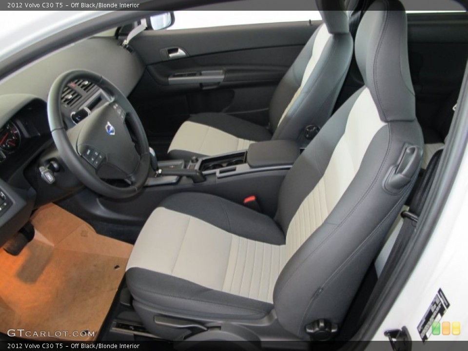 Off Black/Blonde Interior Photo for the 2012 Volvo C30 T5 #53628335