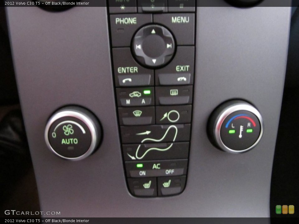 Off Black/Blonde Interior Controls for the 2012 Volvo C30 T5 #53628381