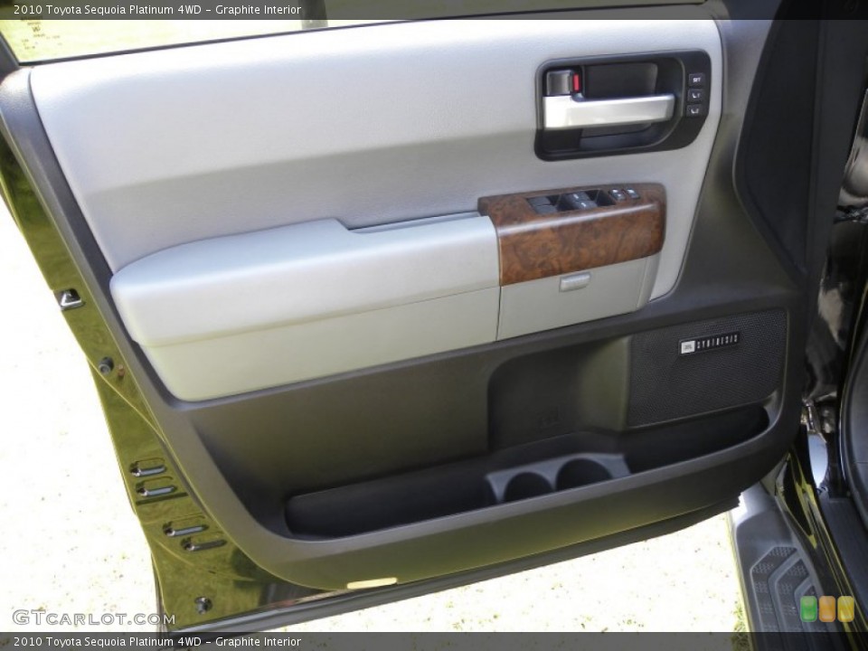 Graphite Interior Door Panel for the 2010 Toyota Sequoia Platinum 4WD #53628645