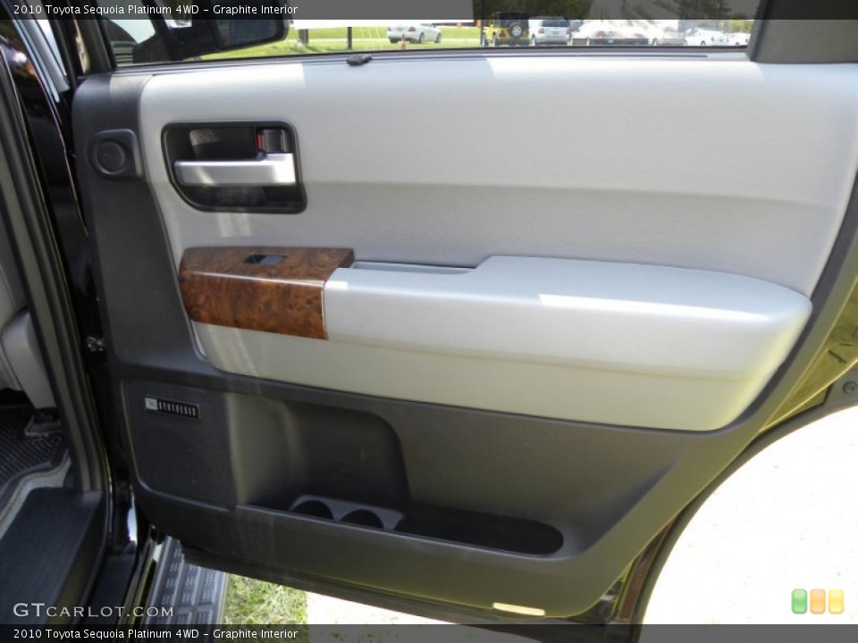 Graphite Interior Door Panel for the 2010 Toyota Sequoia Platinum 4WD #53628746