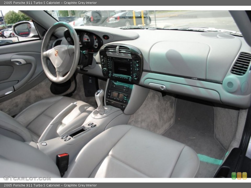Graphite Grey Interior Dashboard for the 2005 Porsche 911 Turbo S Cabriolet #53629134