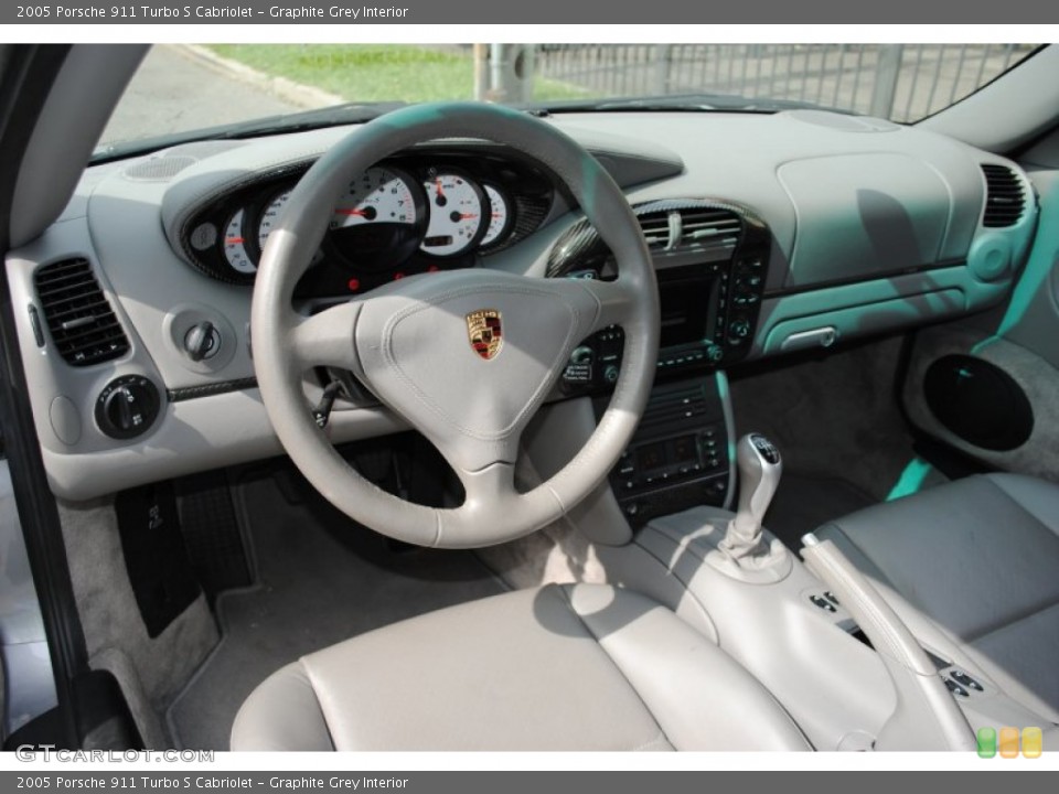 Graphite Grey Interior Dashboard for the 2005 Porsche 911 Turbo S Cabriolet #53629223
