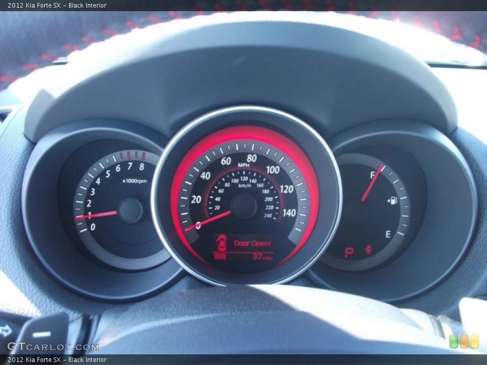 Black Interior Gauges for the 2012 Kia Forte SX #53630499
