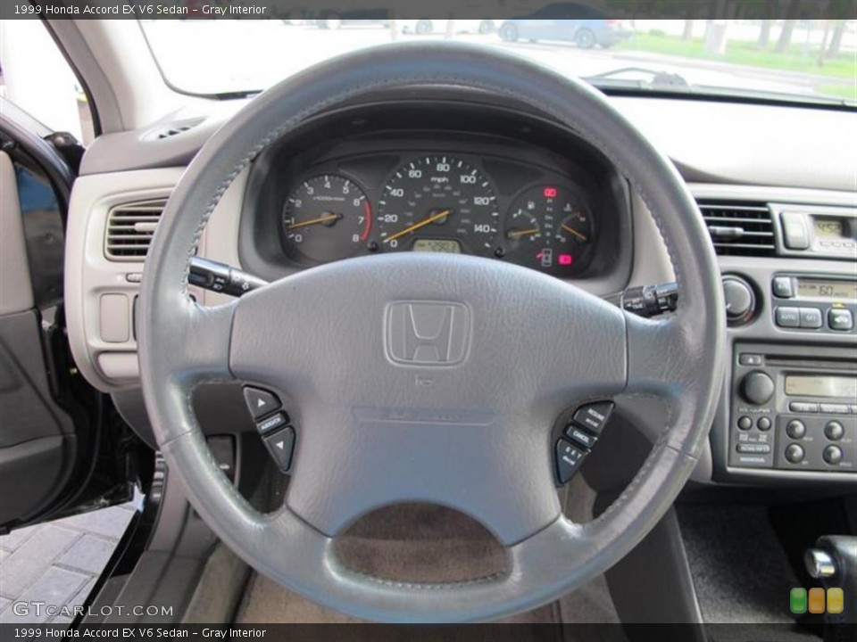 Gray Interior Steering Wheel for the 1999 Honda Accord EX V6 Sedan #53631031