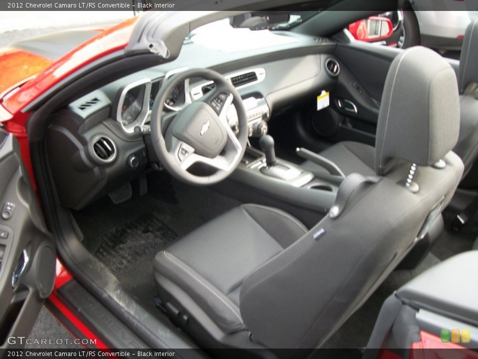 Black Interior Photo for the 2012 Chevrolet Camaro LT/RS Convertible #53632094