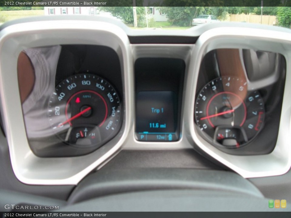 Black Interior Gauges for the 2012 Chevrolet Camaro LT/RS Convertible #53632106