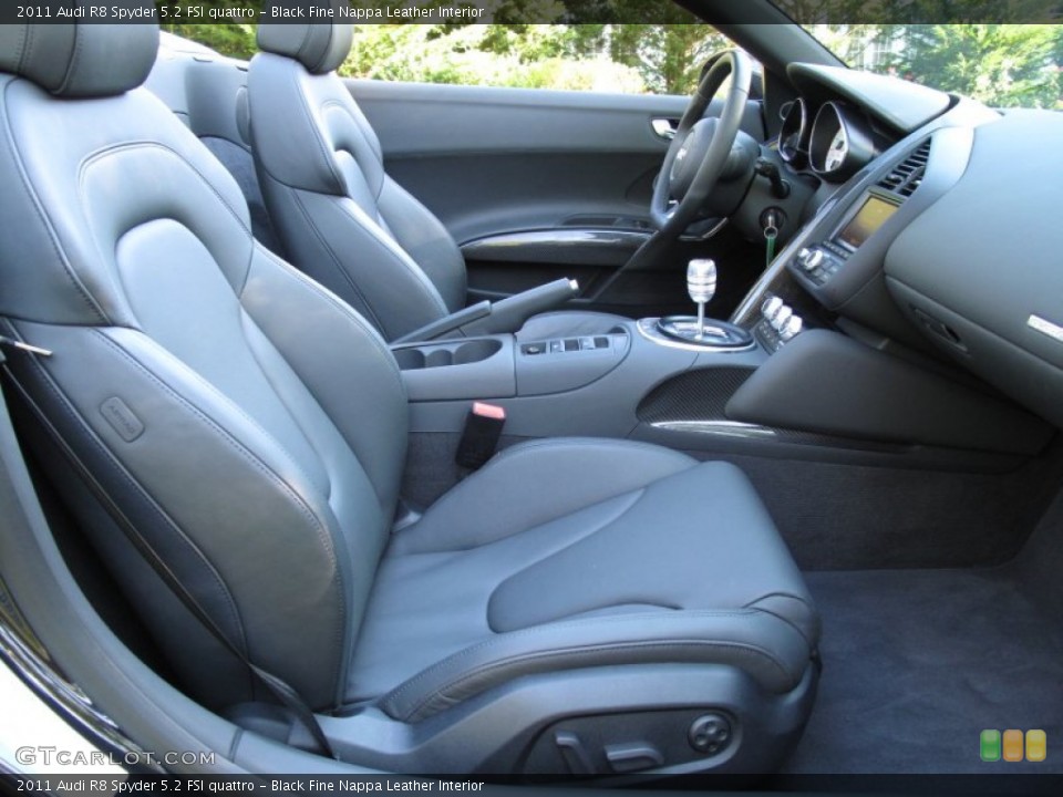 Black Fine Nappa Leather Interior Photo for the 2011 Audi R8 Spyder 5.2 FSI quattro #53633137