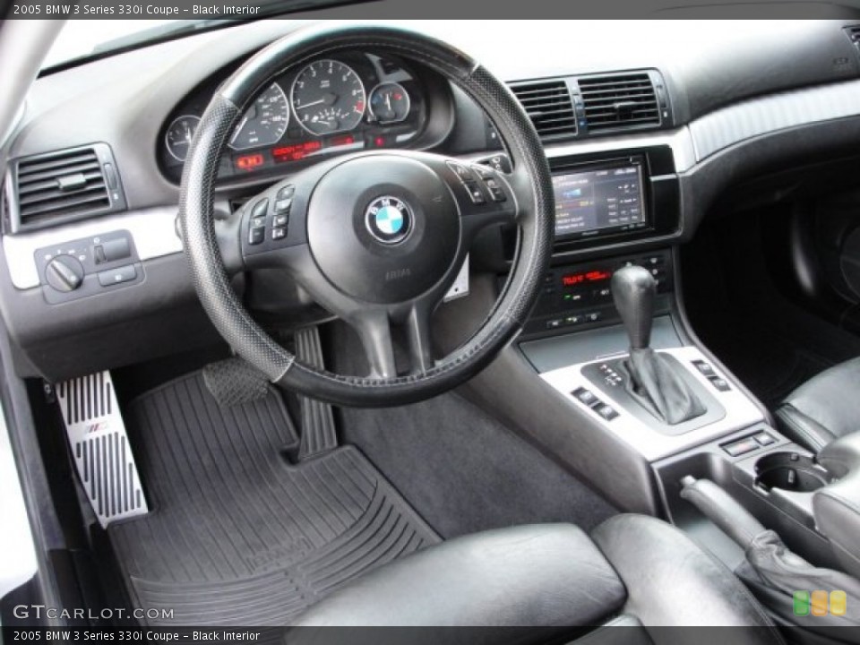 Black Interior Dashboard for the 2005 BMW 3 Series 330i Coupe #53633486