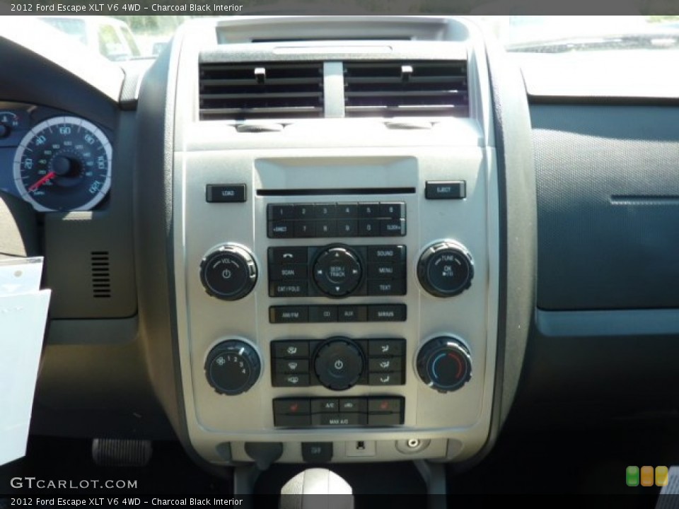 Charcoal Black Interior Controls for the 2012 Ford Escape XLT V6 4WD #53633492