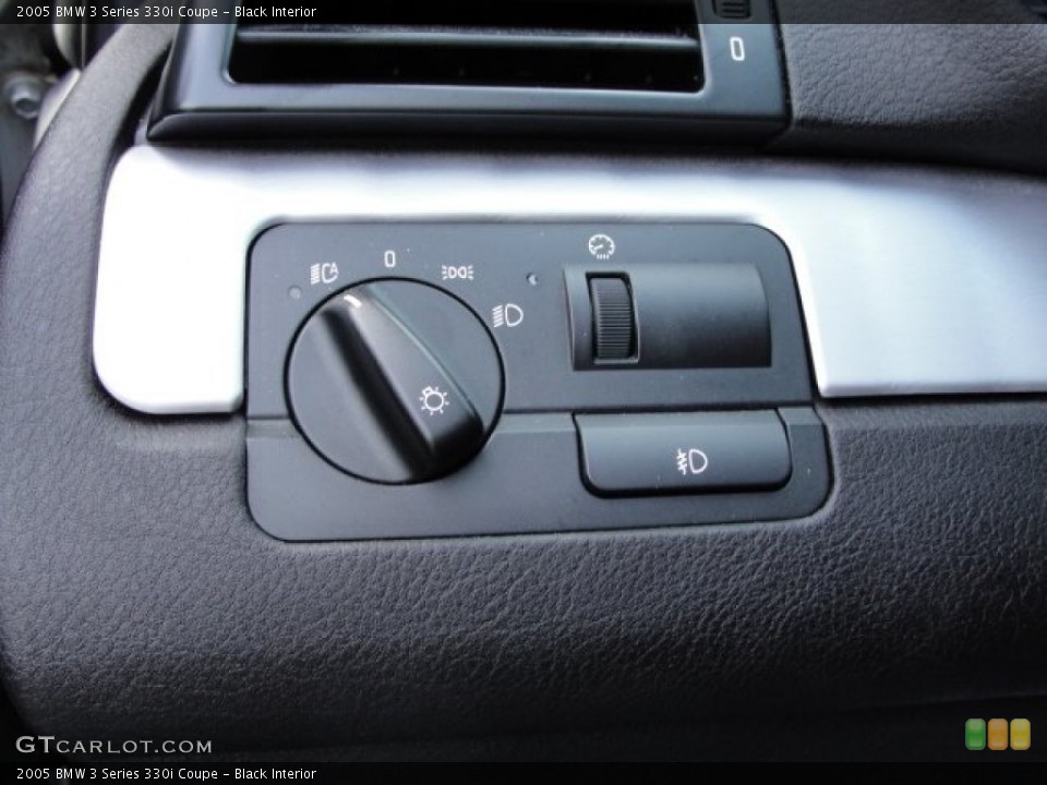 Black Interior Controls for the 2005 BMW 3 Series 330i Coupe #53633700