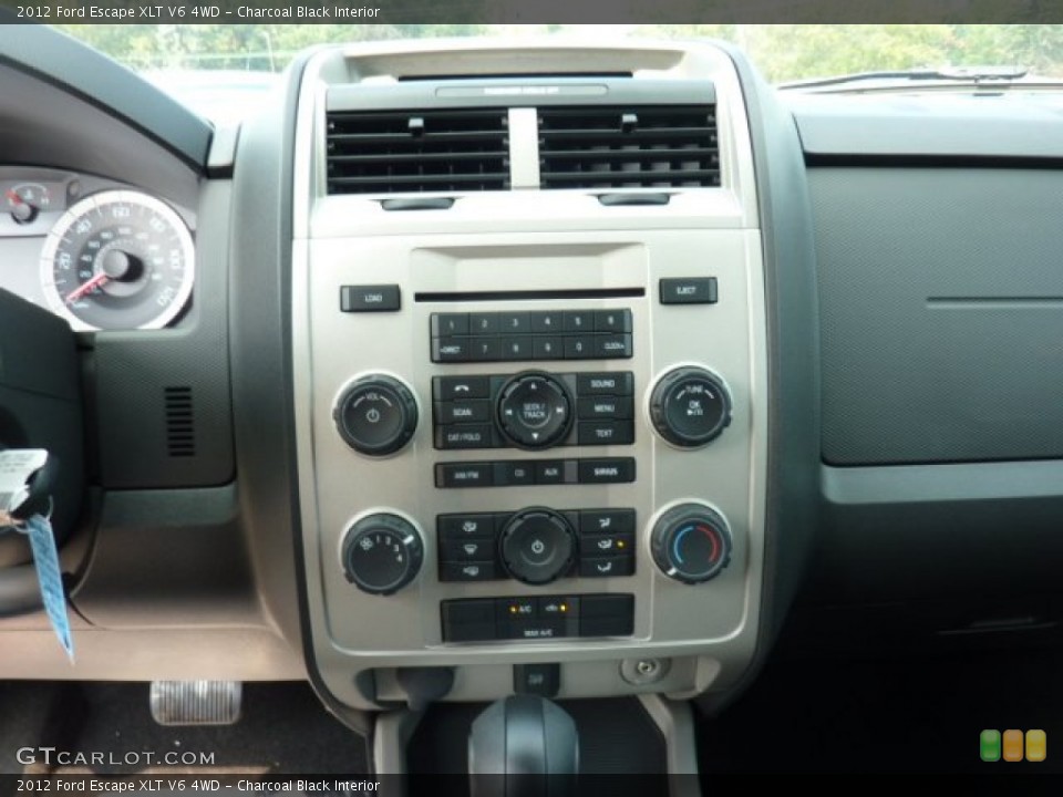 Charcoal Black Interior Controls for the 2012 Ford Escape XLT V6 4WD #53634161