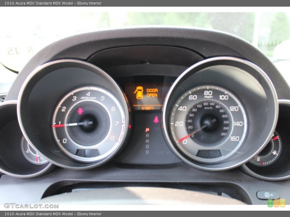 Ebony Interior Gauges for the 2010 Acura MDX  #53635325
