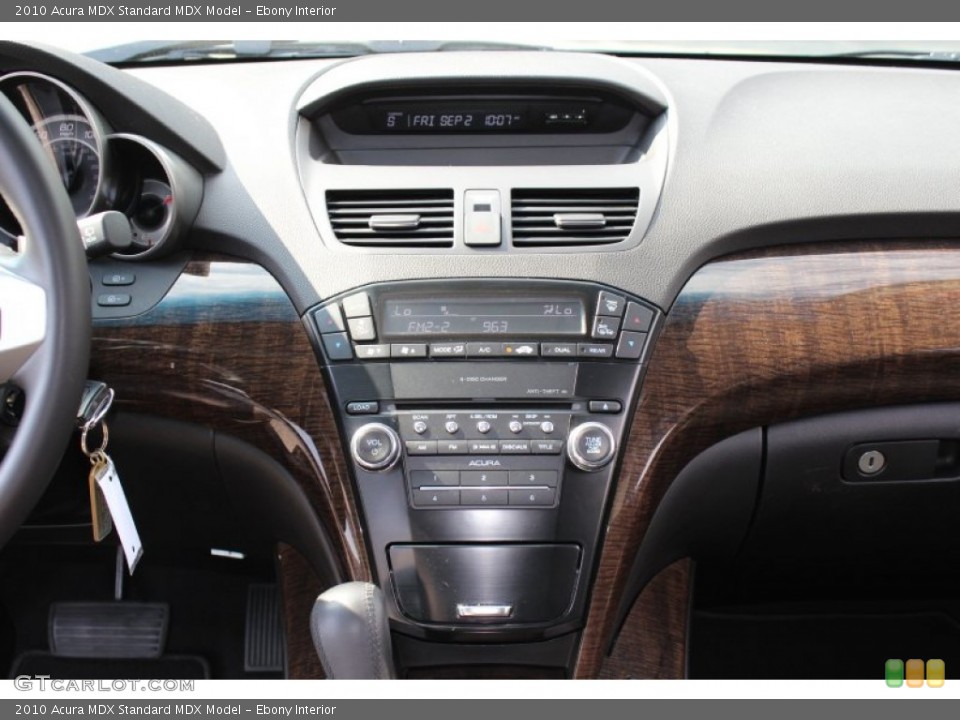Ebony Interior Controls for the 2010 Acura MDX  #53635334