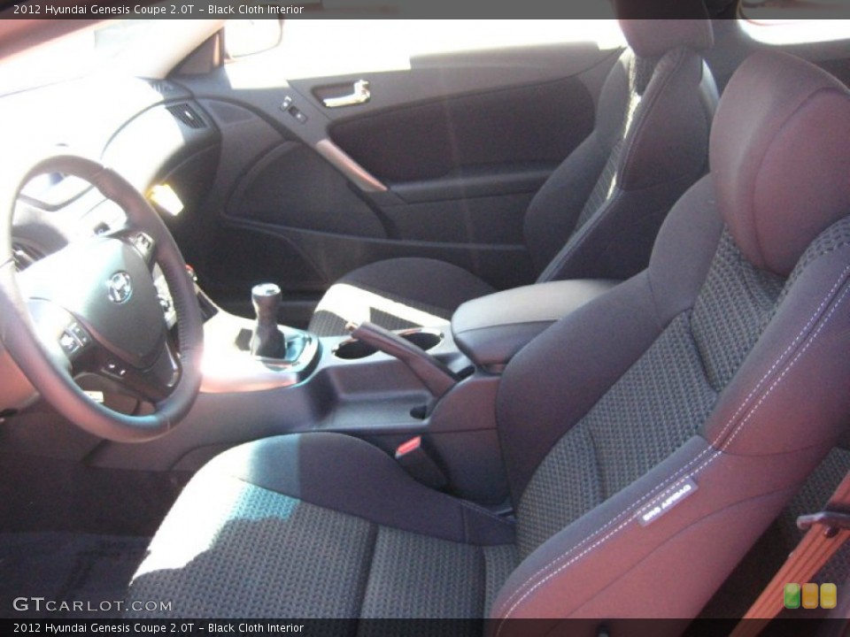 Black Cloth Interior Photo for the 2012 Hyundai Genesis Coupe 2.0T #53636054