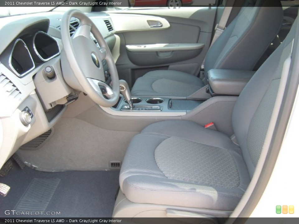 Dark Gray/Light Gray Interior Photo for the 2011 Chevrolet Traverse LS AWD #53636987