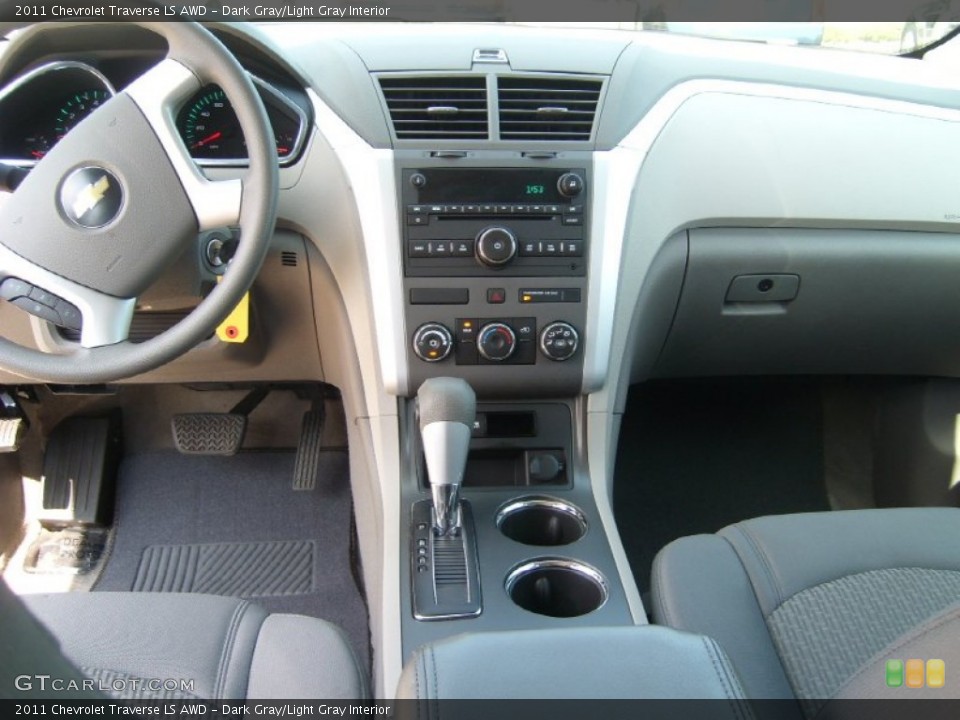 Dark Gray/Light Gray Interior Dashboard for the 2011 Chevrolet Traverse LS AWD #53637014