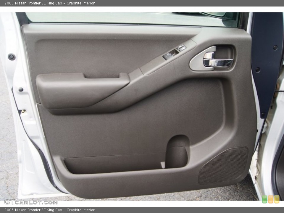 Graphite Interior Door Panel for the 2005 Nissan Frontier SE King Cab #53638770