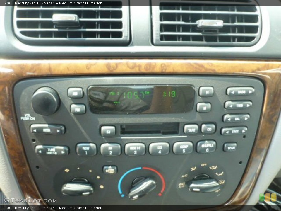 Medium Graphite Interior Audio System for the 2000 Mercury Sable LS Sedan #53639082
