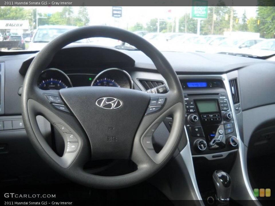 Gray Interior Steering Wheel for the 2011 Hyundai Sonata GLS #53639151