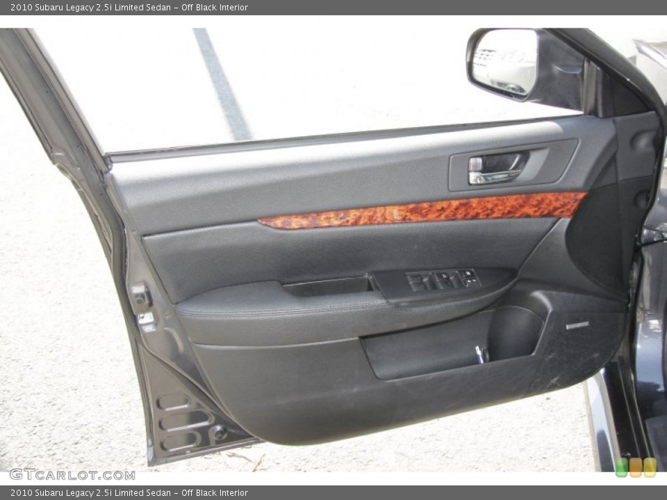 Off Black Interior Door Panel for the 2010 Subaru Legacy 2.5i Limited Sedan #53640355