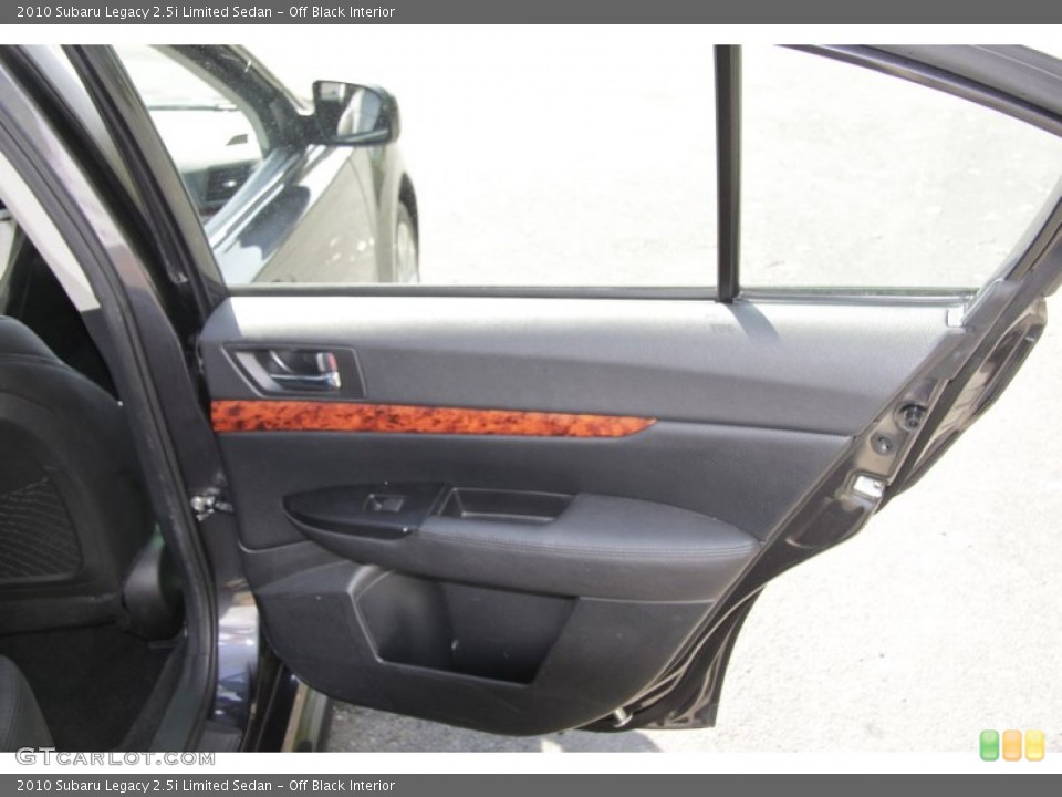 Off Black Interior Door Panel for the 2010 Subaru Legacy 2.5i Limited Sedan #53640463