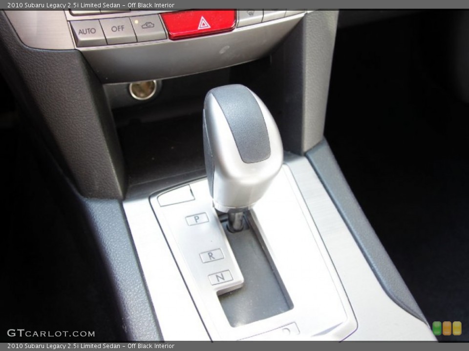 Off Black Interior Transmission for the 2010 Subaru Legacy 2.5i Limited Sedan #53640490