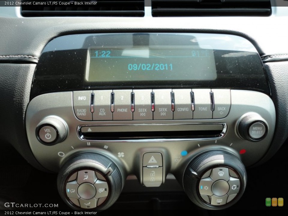 Black Interior Audio System for the 2012 Chevrolet Camaro LT/RS Coupe #53641008