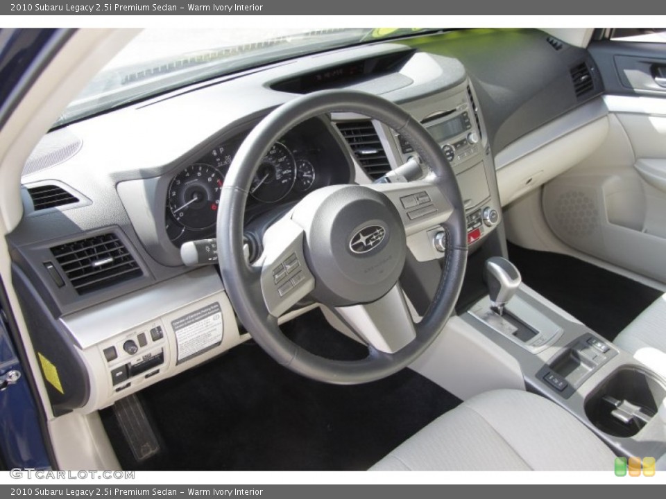 Warm Ivory Interior Prime Interior for the 2010 Subaru Legacy 2.5i Premium Sedan #53641132