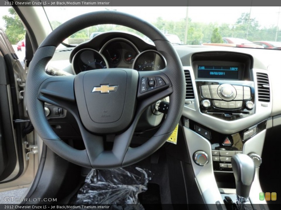 Jet Black/Medium Titanium Interior Dashboard for the 2012 Chevrolet Cruze LS #53641217