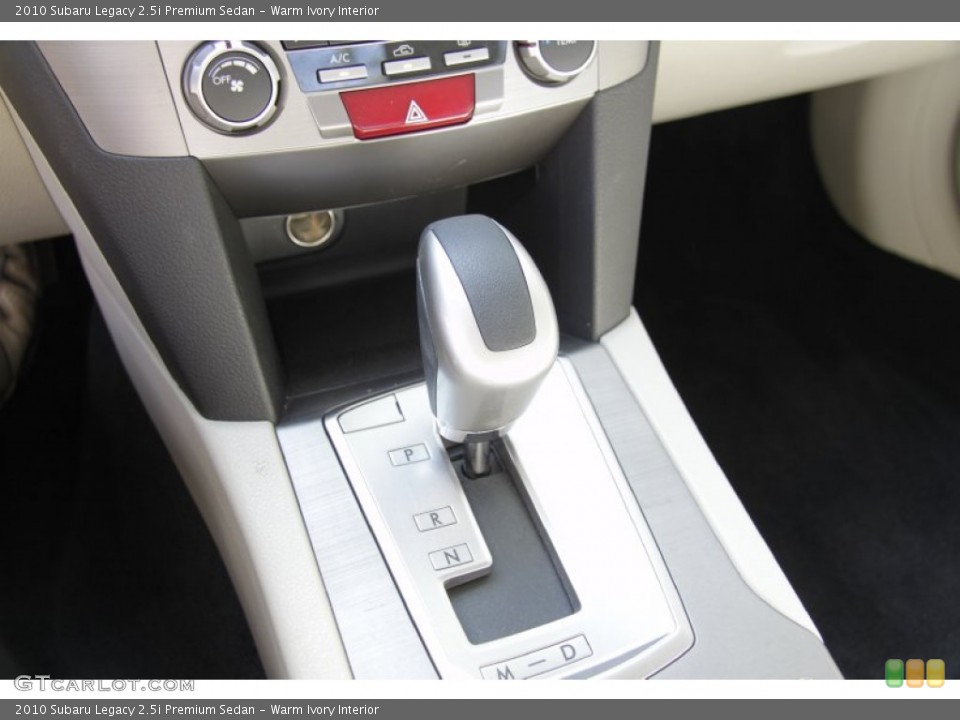 Warm Ivory Interior Transmission for the 2010 Subaru Legacy 2.5i Premium Sedan #53641283