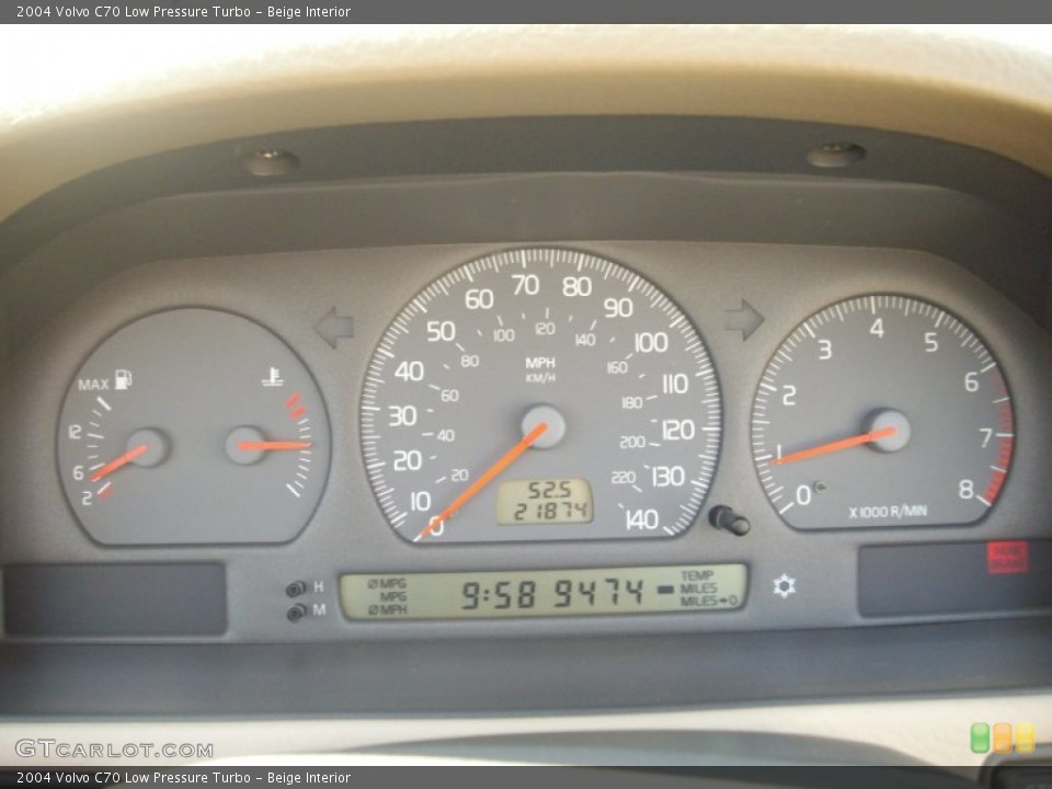 Beige Interior Gauges for the 2004 Volvo C70 Low Pressure Turbo #53643763