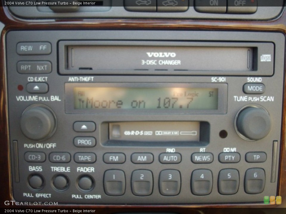 Beige Interior Audio System for the 2004 Volvo C70 Low Pressure Turbo #53643796