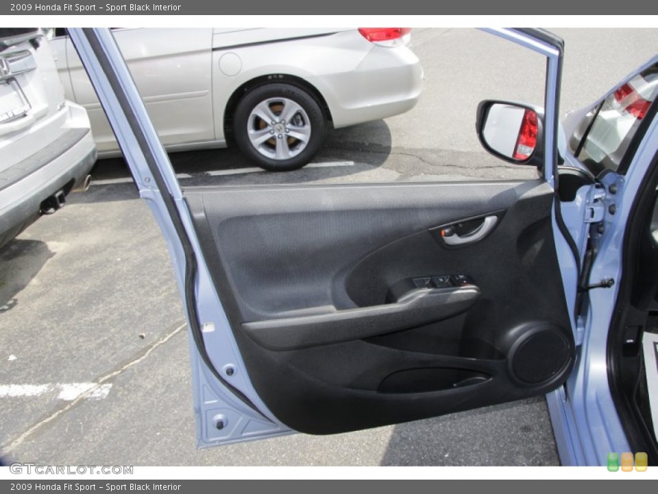 Sport Black Interior Door Panel for the 2009 Honda Fit Sport #53644424