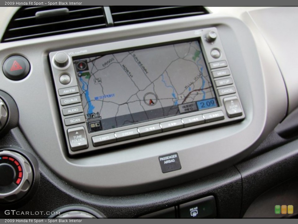 Sport Black Interior Navigation for the 2009 Honda Fit Sport #53644573
