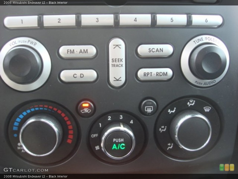 Black Interior Controls for the 2008 Mitsubishi Endeavor LS #53647177