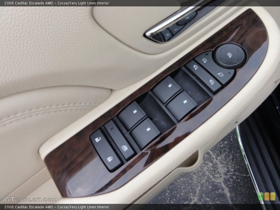 Cocoa/Very Light Linen Interior Controls for the 2008 Cadillac Escalade AWD #53648420