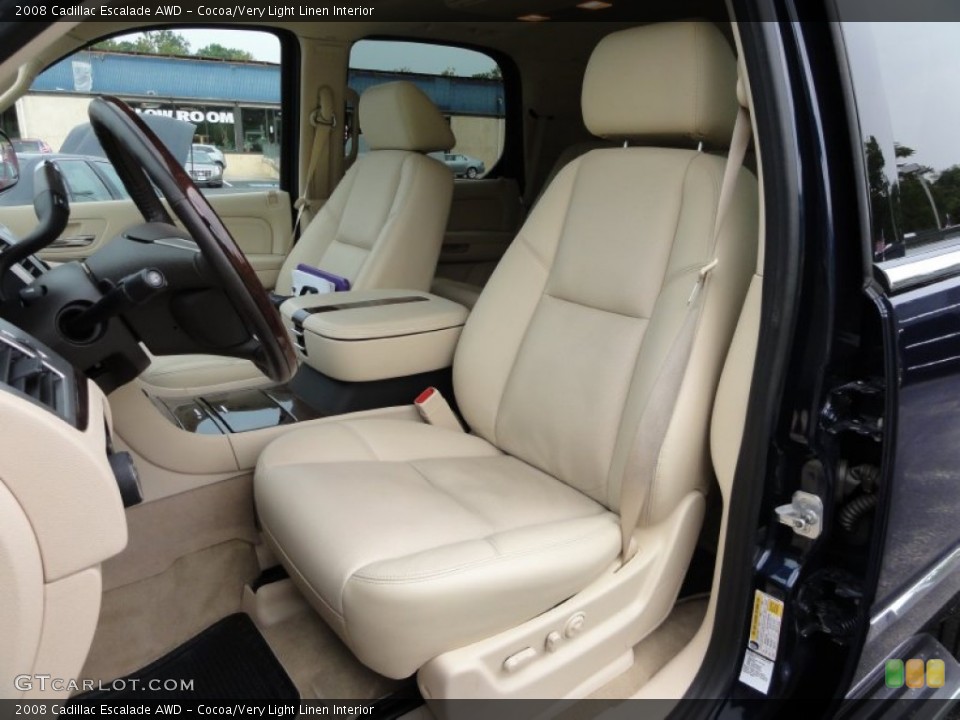 Cocoa/Very Light Linen Interior Photo for the 2008 Cadillac Escalade AWD #53648447