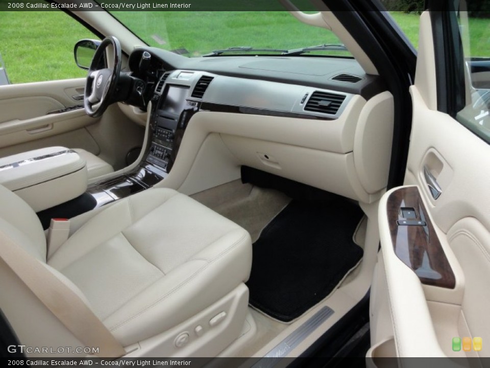 Cocoa/Very Light Linen Interior Dashboard for the 2008 Cadillac Escalade AWD #53648461