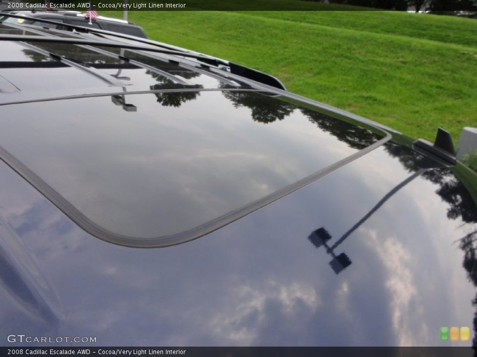 Cocoa/Very Light Linen Interior Sunroof for the 2008 Cadillac Escalade AWD #53648520