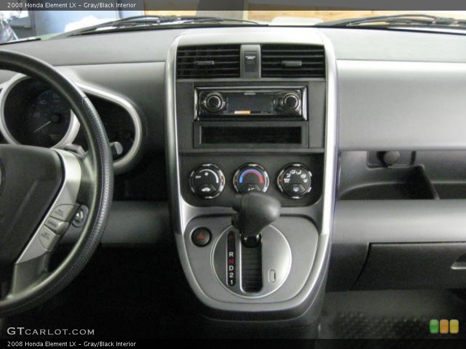 Gray/Black Interior Controls for the 2008 Honda Element LX #53649501