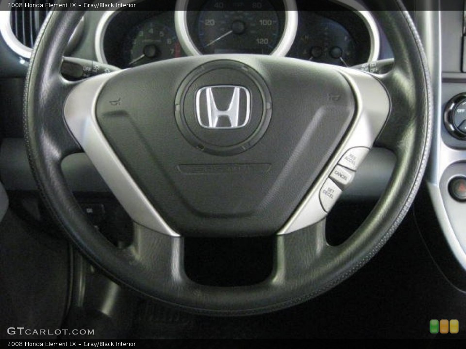Gray/Black Interior Steering Wheel for the 2008 Honda Element LX #53649513