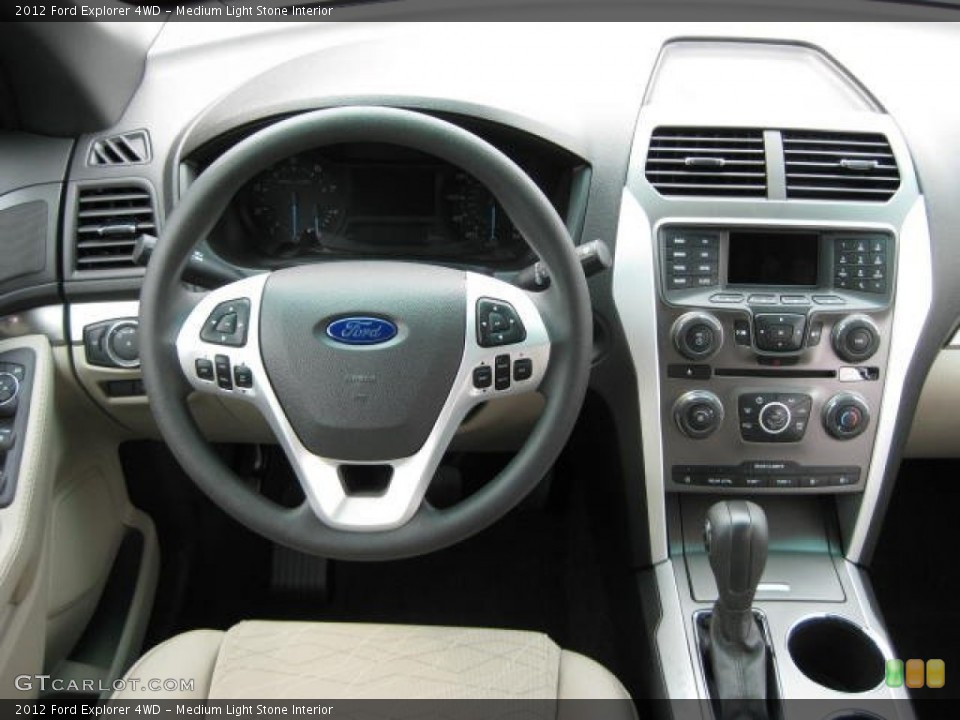 Medium Light Stone Interior Dashboard for the 2012 Ford Explorer 4WD #53649519