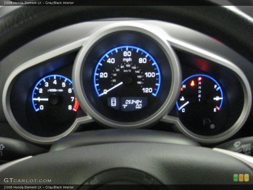 Gray/Black Interior Gauges for the 2008 Honda Element LX #53649525