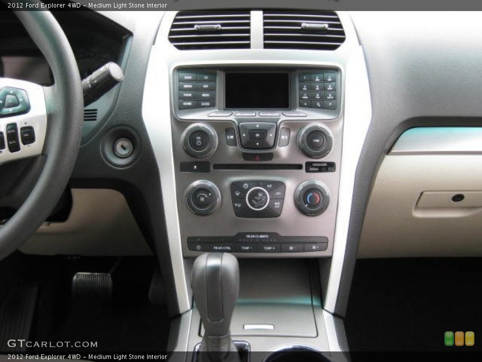 Medium Light Stone Interior Controls for the 2012 Ford Explorer 4WD #53649531
