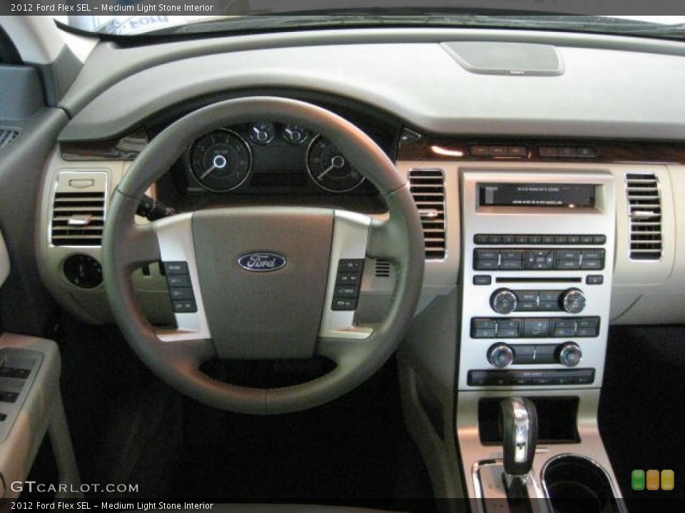 Medium Light Stone Interior Dashboard for the 2012 Ford Flex SEL #53649702